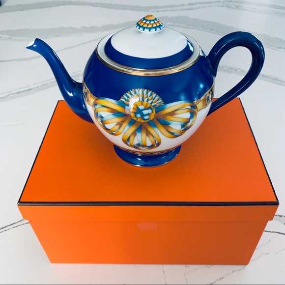 Hermes Other - Hermes Vintage Cocarde de Soie Porcelain Teapot